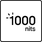 Luminosité de 1000 nits