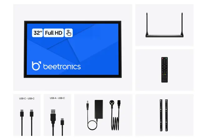 Écran Tactile 32 Pouces en Métal