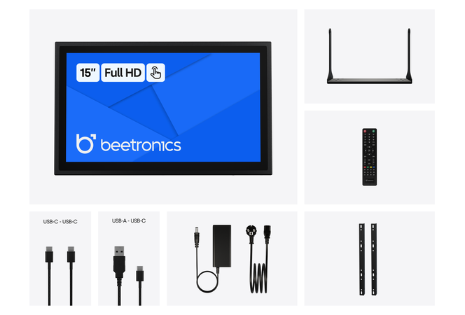 Écran Tactile 15 Pouces en Métal